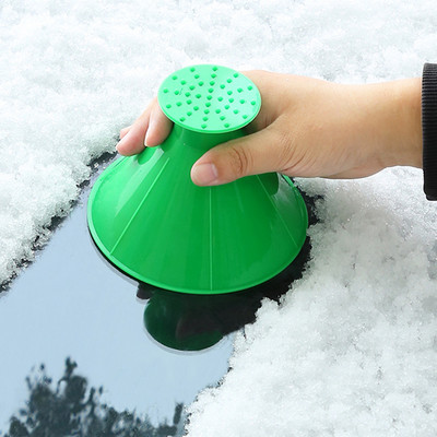Car Magic Snow Remover Ice Scraper Windshield Oil Funnel Shovel Window Scrapers Deiceing Cone Ice Scraper Snow Shovel