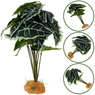 Vėžlio dėžutės žuvų bako ornamentas voras roplių terariumas Slėpti dekoratyvinius augalus Dirbtinis gyvūnas