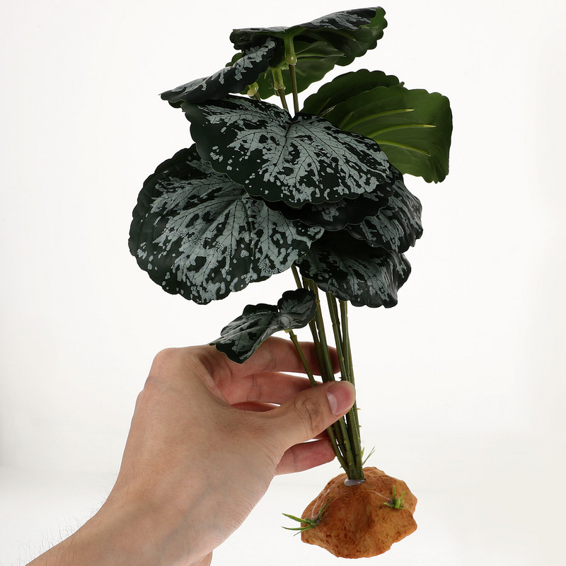 Teknősdoboz akvárium dísz Pók hüllő terrárium elrejtés dísznövények mesterséges állat