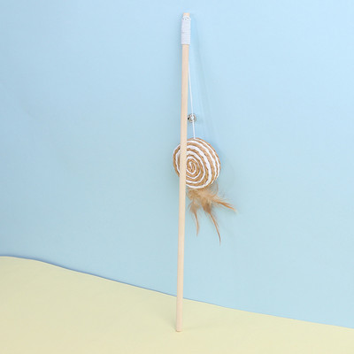 Macskatoll egér Vicces bot csengővel, lógó műegerekkel kötekedik, szórakoztató cicabotos játék Interaktív horgászbot macskáknak