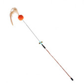 1db Új kisállat macska játék akril tavaszi szőrlabda ugrató toll bot tapadókorong csengőrugós egérrel macska kellékek kisállat termékek