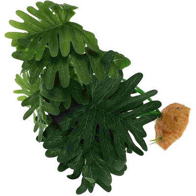 Zöld dekoráció Hamis növények hüllők élőhelyei gyík terráriumi dekorok Díszek