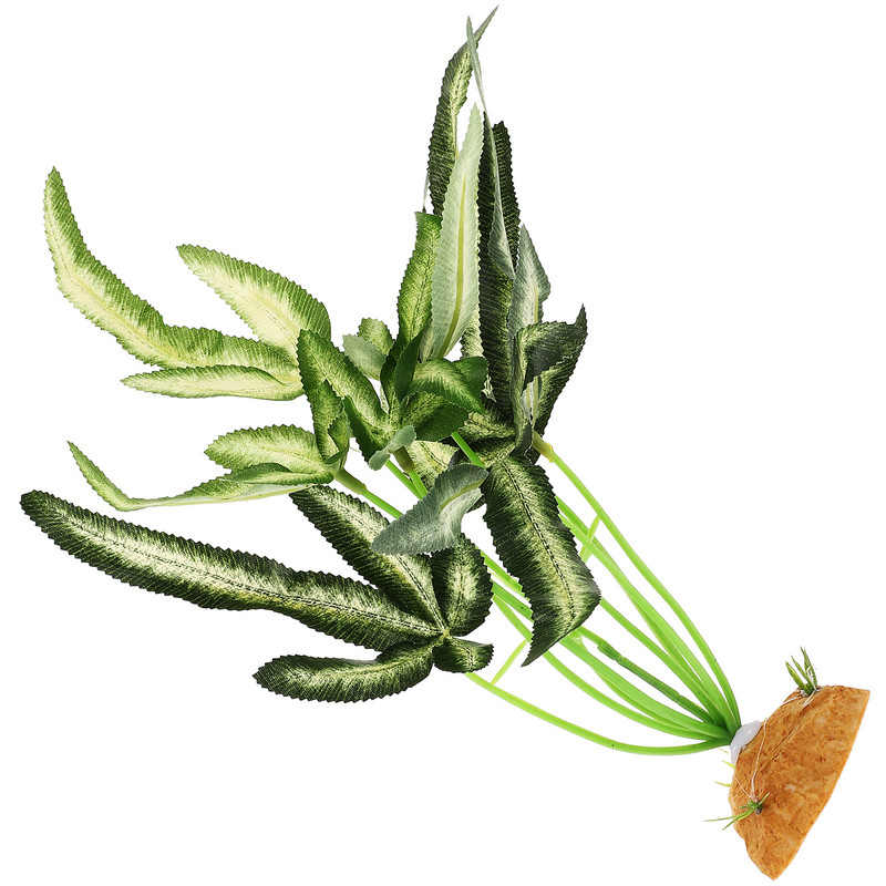 Zöld dekoráció Hamis növények hüllők élőhelyei gyík terráriumi dekorok Díszek