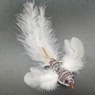 Kisállatjátékok Interaktív dróttollas harangok játék hosszú kötekedő macskabot játék cicapálca Horgászbot Acéldrót Vicces kismacskák kellékei