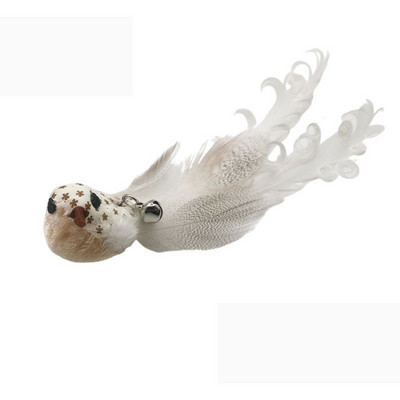 Kisállatjátékok Interaktív dróttollas harangok játék hosszú kötekedő macskabot játék cicapálca Horgászbot Acéldrót Vicces kismacskák kellékei