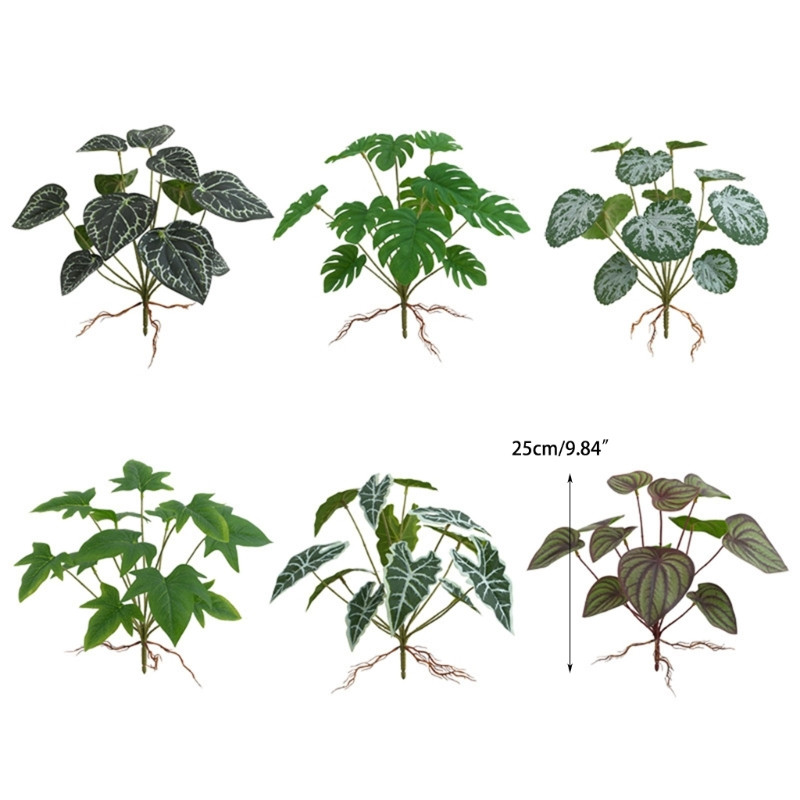 Mesterséges függő növény hüllő dzsungel Növény hüllő mászó ág hüllő élőhely dekoráció akvárium dekoráció növény M68E