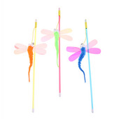 Szitakötő macskajáték függő Automatikus interaktív macskajáték Vicces egér játék macskabot csengőjátékkal cica Játssz Vicces bot játék macska