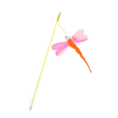 Szitakötő macskajáték függő Automatikus interaktív macskajáték Vicces egér játék macskabot csengőjátékkal cica Játssz Vicces bot játék macska