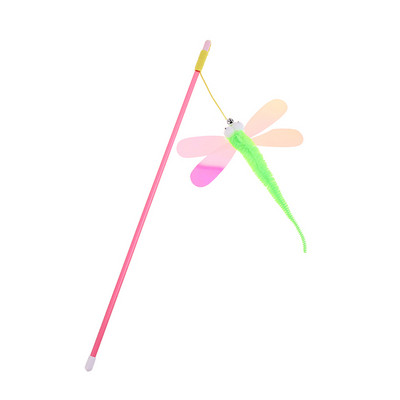 Szitakötő macskajáték függő Automatikus interaktív macskajáték Vicces egér játék macskabot csengőjátékkal cica Játssz Vicces bot játék macska