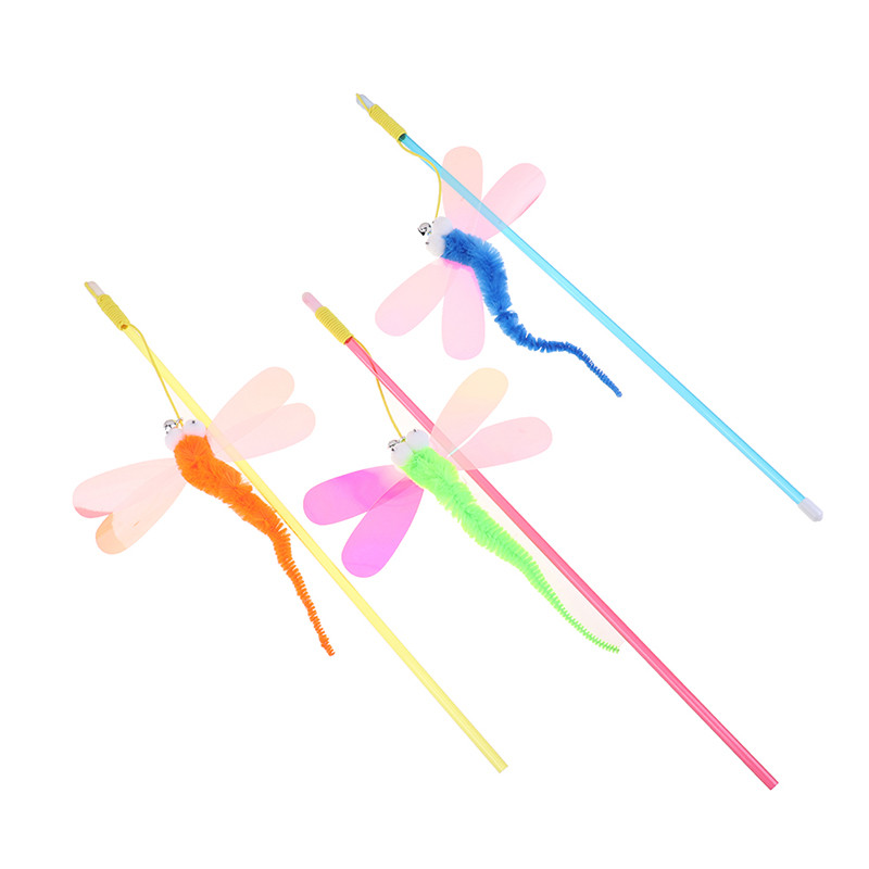 Szitakötő macskajáték függő Automatikus interaktív macskajáték Vicces egér játék macskabot csengőjátékkal cica Játssz Vicces bot játék macska