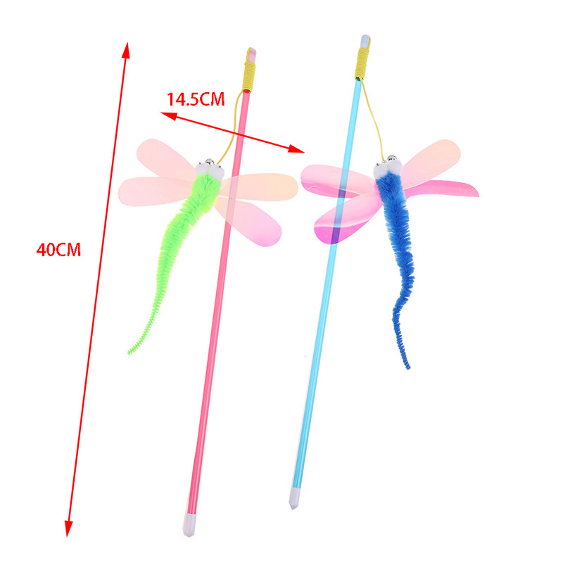Szitakötő macskajáték függő Automatikus interaktív macskajáték Vicces egér játék macskabot csengőjátékkal cica Játssz Vicces bot játék macska