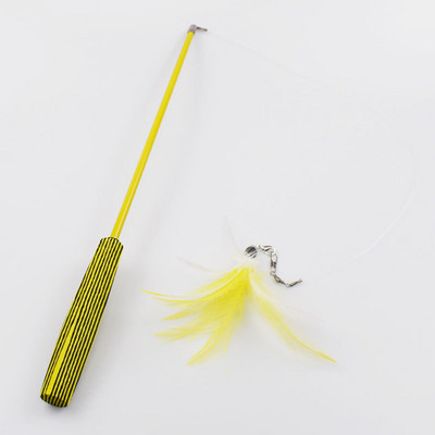 Behúzható macska toll pálca toll kötekedő macskajáték bot utántöltő interaktív elkapó kötekedő macska toll horgászbot vicces macska