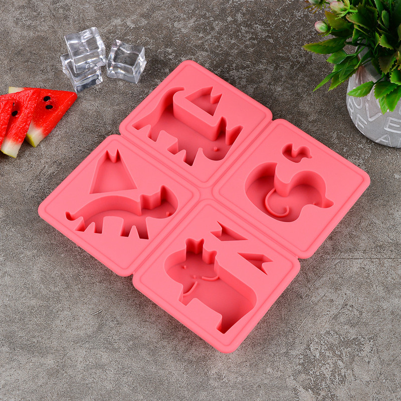 4 üreges rajzfilm alakú szappanforma szilikon forma barkácsoláshoz kézzel készített szappankészítéshez állatokhoz madár kutya macska bagoly disznó kacsa bálna tigris