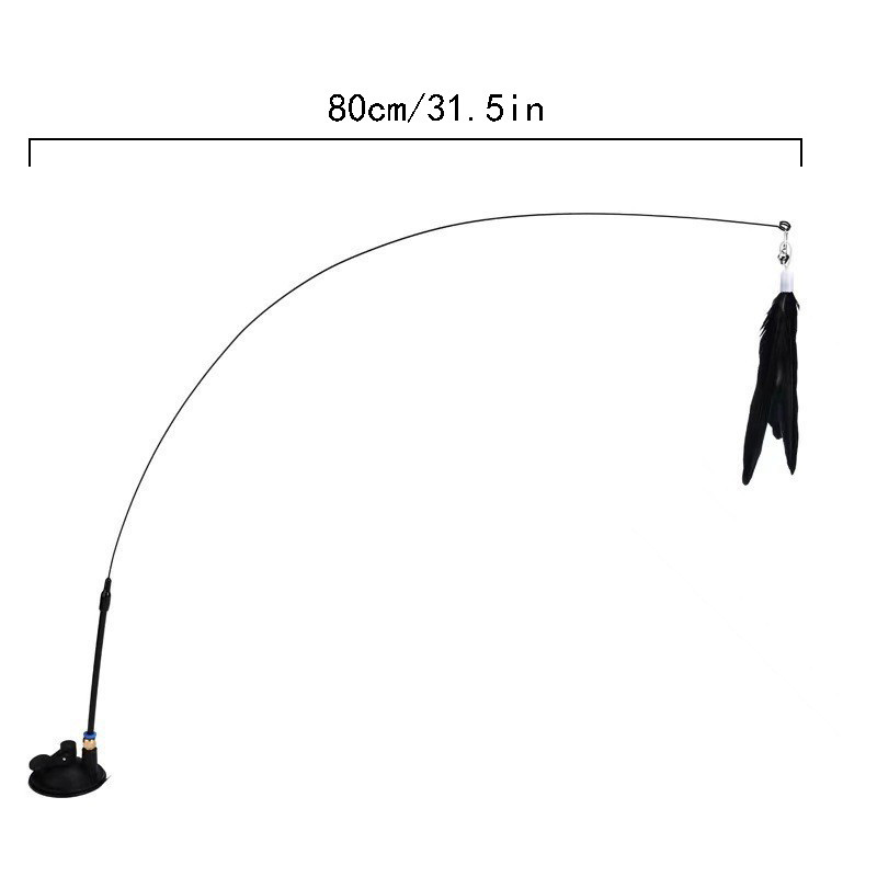 1db macska ugrató bot interaktív játék toll ugrató pálca kisállattoll utántöltő cserefogó termék macska gyakorlatokhoz