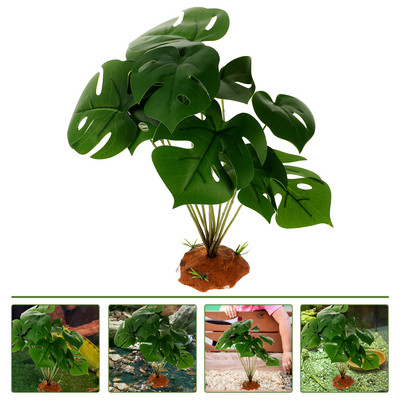 Laipiojimo naminių gyvūnėlių dėžutė Netikras roplis Driežas Terariumas Augalai Dekorai Ornamentai Bako priedai