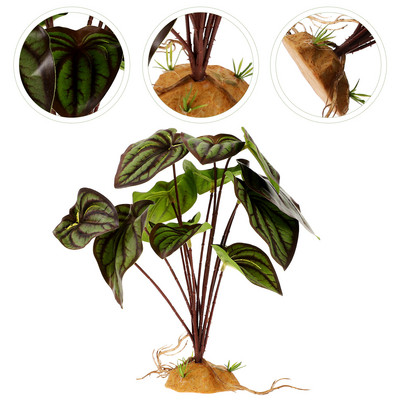 Begonia hamis növények hüllők mesterséges szobanövények állatszimuláció műanyag terrárium szimuláció