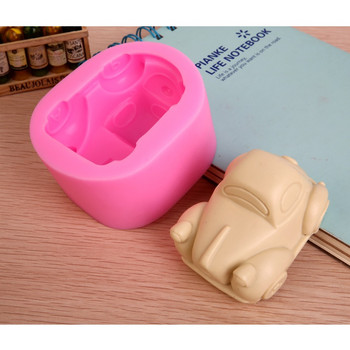 3D автомобилна форма Силиконова форма за сапун Форми за шоколадова глина Сапун за свещи Направи си сам Изработка на форма Форма за занаяти Изкуство Инструмент за декорация на торти Фондан