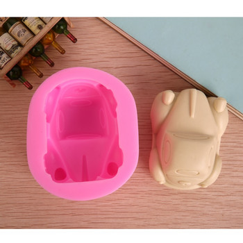 3D автомобилна форма Силиконова форма за сапун Форми за шоколадова глина Сапун за свещи Направи си сам Изработка на форма Форма за занаяти Изкуство Инструмент за декорация на торти Фондан