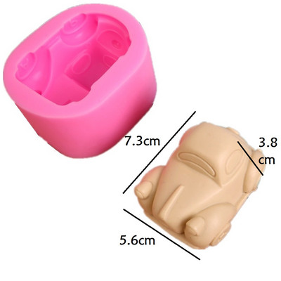 3D autós forma szilikon szappan forma csokoládé agyag formák gyertya szappan barkácsolás forma készítés kézműves torta díszítő fondant eszköz