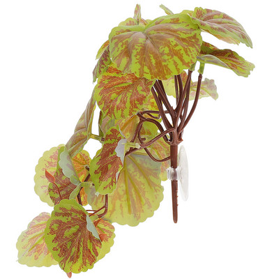 Tapadókorongok Lógó Növények Élethű medálok Hüllők Dekoráció Hamis Akvárium Terrárium Faux Beltéri