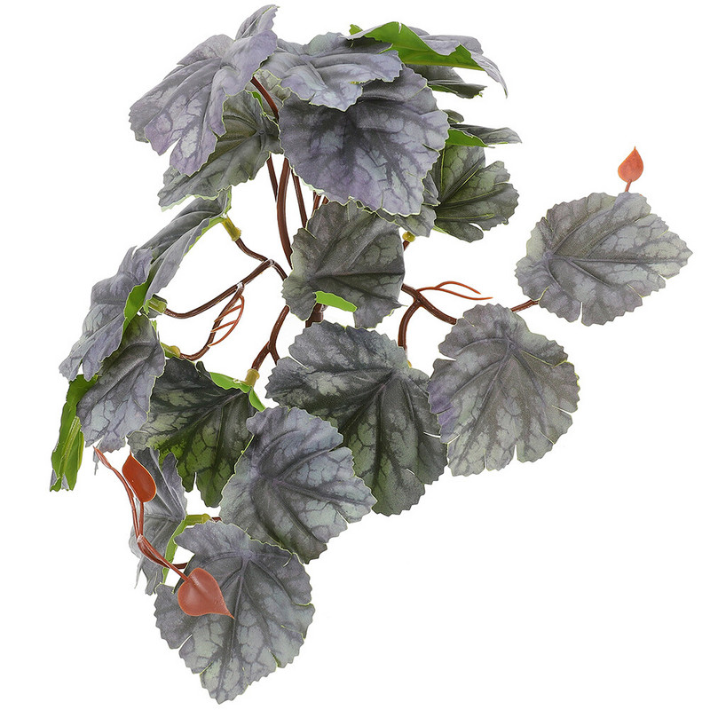 Tapadókorongok Lógó Növények Élethű medálok Hüllők Dekoráció Hamis Akvárium Terrárium Faux Beltéri