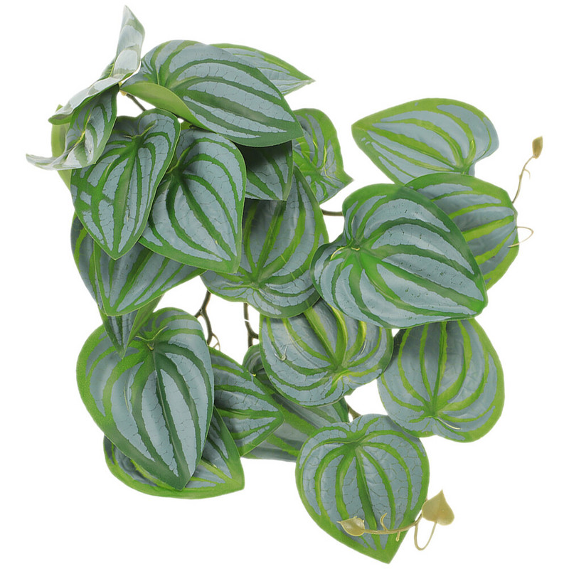 Tapadókorongok Lógó Növények Élethű medálok Hüllők Dekoráció Hamis Akvárium Terrárium Faux Beltéri