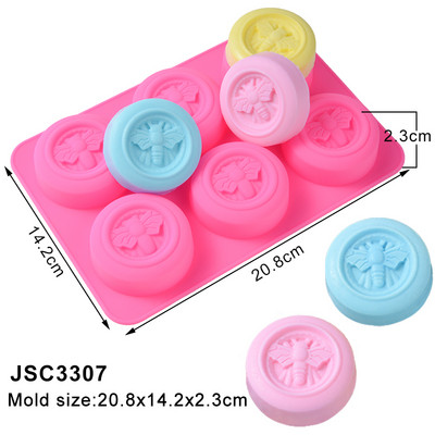 4 cellás 3D ovális alakú szilikon szappan formák Masszázs terápiás rúd formakészítő eszközök barkács kézzel készített szappanok gyanta kézművesség