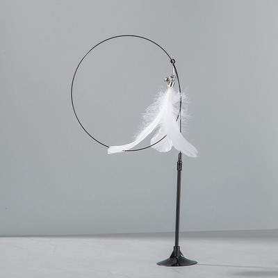 Kihangosító macskajátékok Interaktív játék ugrató pálca tapadókorongos játék macskatollhoz Kisállatjátékok Balekjátékszerek Cicatermékek