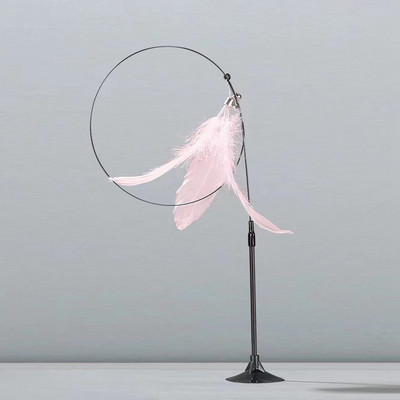 Kihangosító macskajátékok Interaktív játék ugrató pálca tapadókorongos játék macskatollhoz Kisállatjátékok Balekjátékszerek Cicatermékek