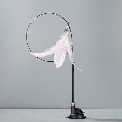 Kihangosító macskajátékok Interaktív játék ugrató pálca tapadókorongos játék macskatollhoz Kisállatjátékok Balekjátékszerek Cicatermékek