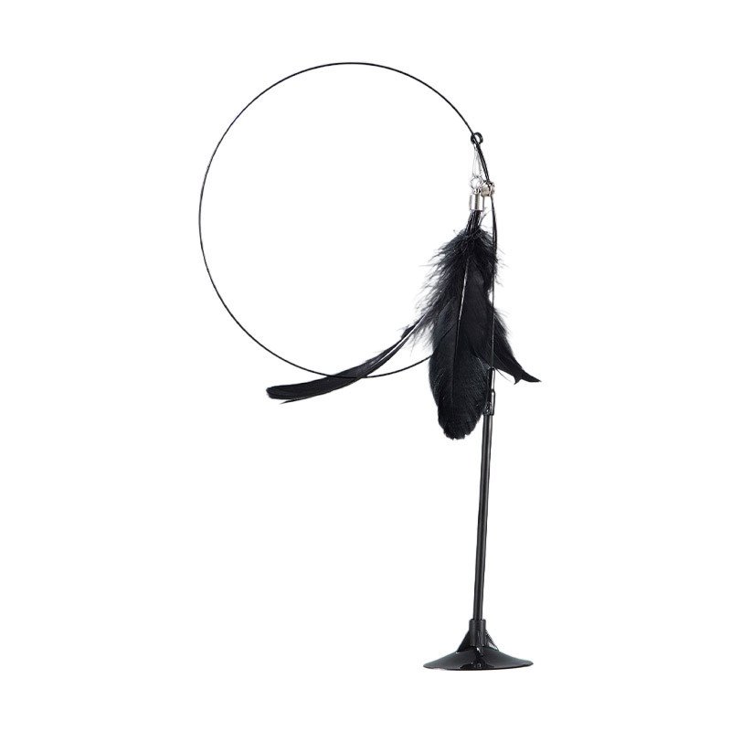 Kihangosító macskajátékok Interaktív játék ugrató pálca tapadókorongos játék macskatollhoz Kisállatjátékok Balekjátékszerek Cicatermékek