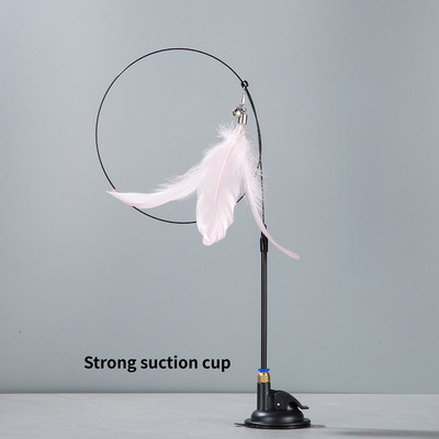 Laisvų rankų įranga Plunksna katės lazdelė su varpeliu Galingas siurbtukas Interaktyvūs žaislai katėms Kačiukų medžioklės pratimai Naminių gyvūnėlių produktai