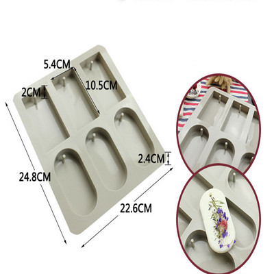 4/6 üreges szappanforma szilikon formák készítése kézzel készített hatszögletű aromaterápiás viasz vakolat epoxi szappan szilikon barkácsformák beszerzése