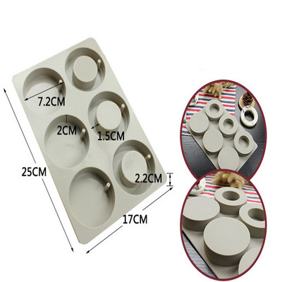 4/6 üreges szappanforma szilikon formák készítése kézzel készített hatszögletű aromaterápiás viasz vakolat epoxi szappan szilikon barkácsformák beszerzése