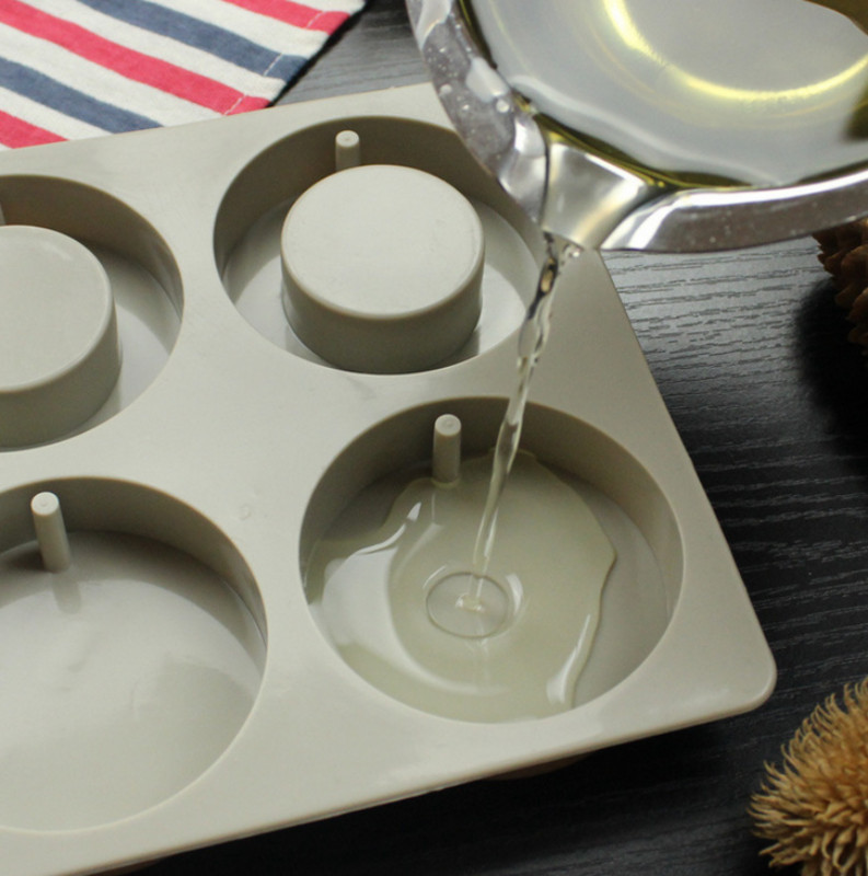 4/6 üreges szappanforma szilikon formák készítése kézzel készített hatszögletű aromaterápiás viasz vakolat epoxi szappan szilikon barkácsformák beszerzése