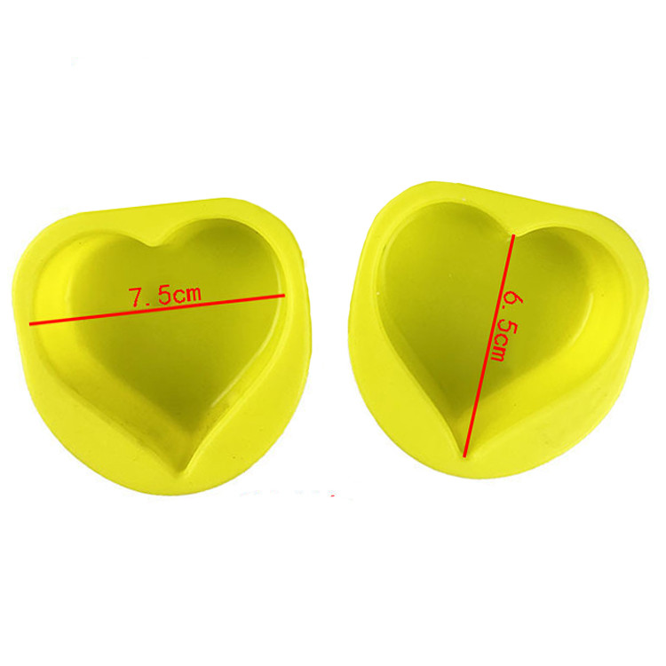 1 db Szappankészítő forma tapadásmentes szilikon formák kerek téglalap alakú ovális szív alakú szappanforma kézzel készített szappankészítéshez