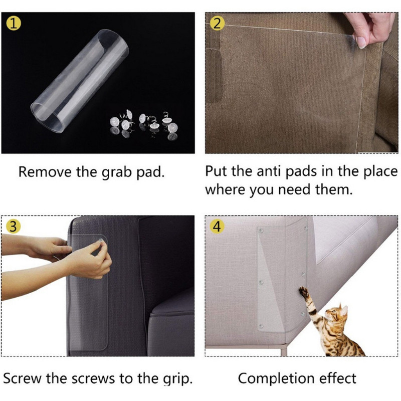 2 vnt./stal. Cat Scrache Guard Braižymo stulpelis Patvarus lipdukas Sofa Baldų Apsauginiai Prekės Naminiams gyvūnėliams Katėms Priedai