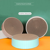 Tál alakú macskakarcoló deszka macskaágy csiszoló karmok Hullámpapír kaparótábla kisállat macskáknak Pihentető játszópad macskajátékok