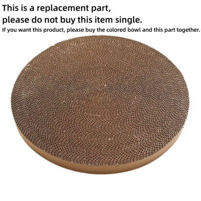 Tál alakú macskakarcoló deszka macskaágy csiszoló karmok Hullámpapír kaparótábla kisállat macskáknak Pihentető játszópad macskajátékok