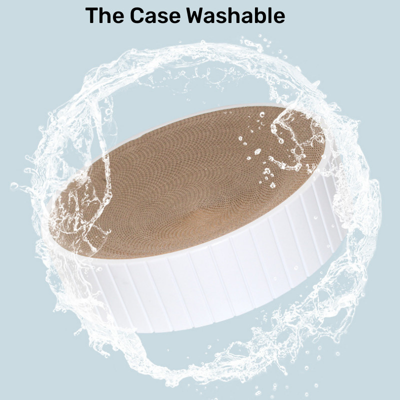 Tál alakú macskakarcoló deszka macskaágy csiszoló karmok Hullámpapír kaparótábla kisállat macskáknak Pihentető játszópad macskajátékok