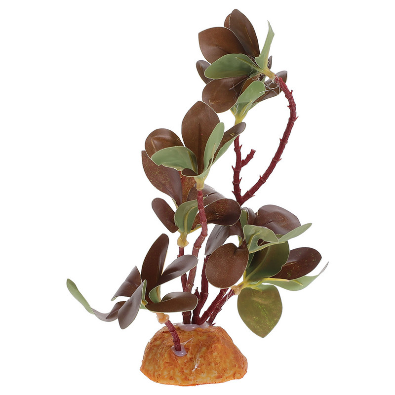 Akvárium hüllők hamis növények hüllők akvárium dekor dekorációs kellékek hegymászó háziállat zöld fű szimuláció