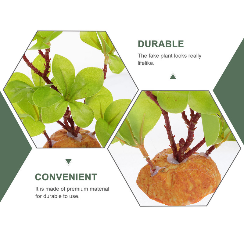 Akvárium hüllők hamis növények hüllők akvárium dekor dekorációs kellékek hegymászó háziállat zöld fű szimuláció