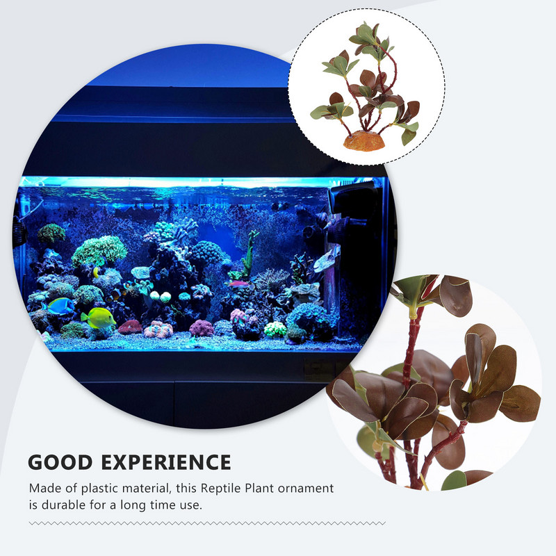 Akvárium hüllők hamis növények hüllők akvárium dekor dekorációs kellékek hegymászó háziállat zöld fű szimuláció