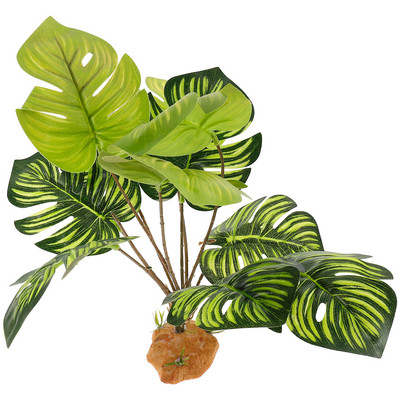 Reptile Tank Tájnövények Dísz szimuláció Akvárium Tereprendezés Fish Terrarium