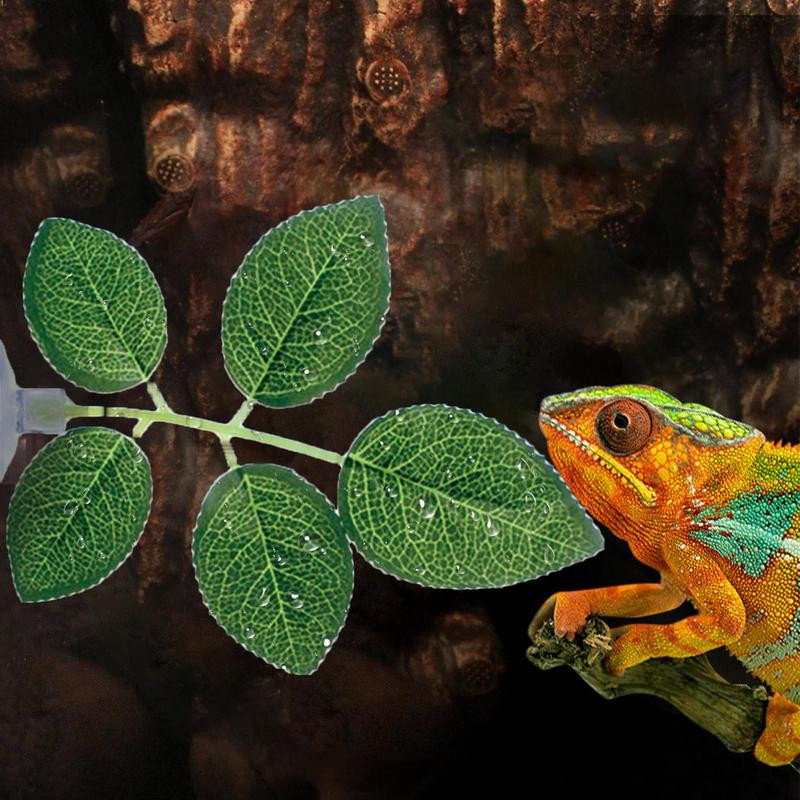 Akvárium levelek dekoráció 2 DB mesterséges akváriumi növények dísz tapadókorongokkal Halak élőhely szimulált levél otthoni dekoráció