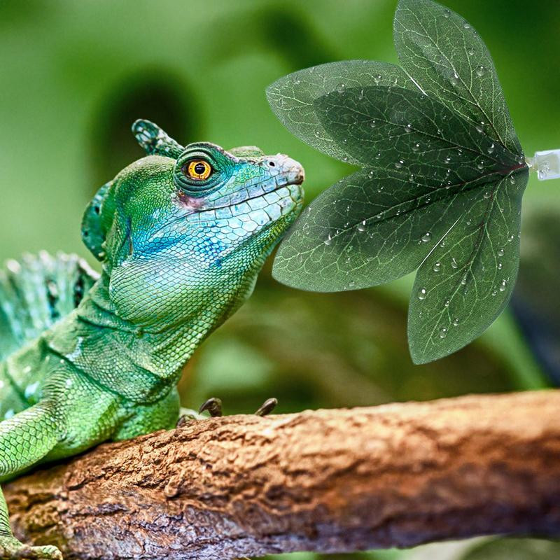 Akvárium levelek dekoráció 2 DB mesterséges akváriumi növények dísz tapadókorongokkal Halak élőhely szimulált levél otthoni dekoráció