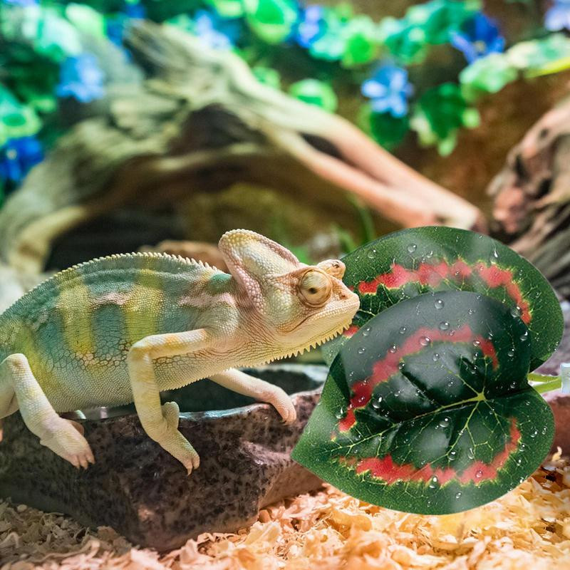 Akvárium levelek dekoráció 2 DB mesterséges akváriumi növények dísz tapadókorongokkal Halak élőhely szimulált levél otthoni dekoráció