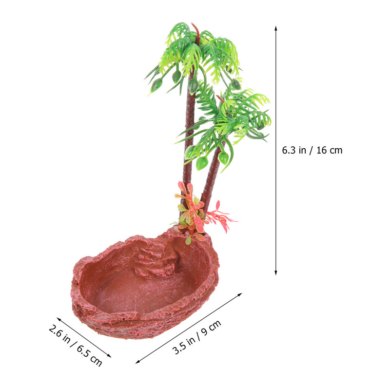 Adagoló Kisállateledel Tároló Medence Terrárium Tartály Tál Terrárium Tartály Kiegészítők Gyík etető tartó Tartály