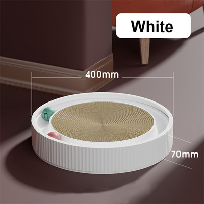 Kerek macskakaparó deszka golyós többfunkciós játék macskakaparóval Vicces éles körömkaparó helyettesítheti a macskák fészkét