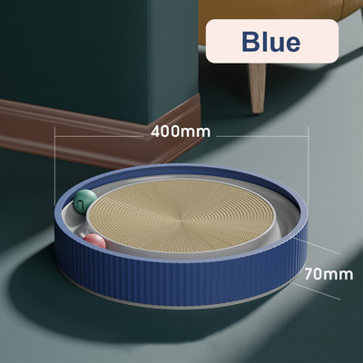 Kerek macskakaparó deszka golyós többfunkciós játék macskakaparóval Vicces éles körömkaparó helyettesítheti a macskák fészkét